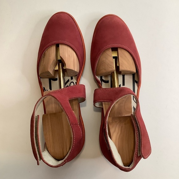 FLY LONDON Rust 'Piat' Platform Wedge Sandals Size 39 - Picture 2 of 13